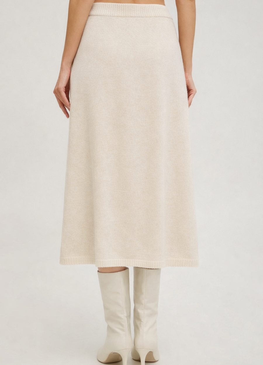 SKIRT MILK 100% lambswool MIDI 5138-Collections_Fall-Winter_2