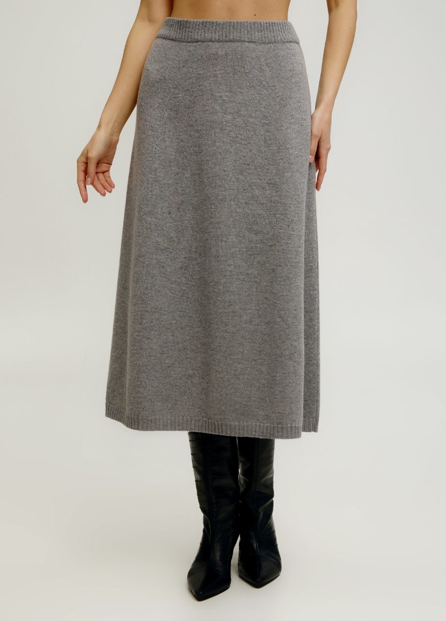 SKIRT DARK GRAY made of 100% lamb's wool copper 5138-Collections_Fall-Winter_3