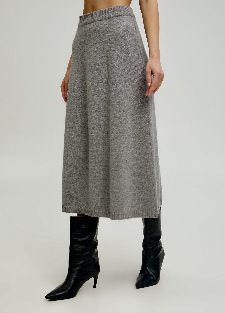 SKIRT DARK GRAY made of 100% lamb's wool copper 5138-Collections_Fall-Winter_1