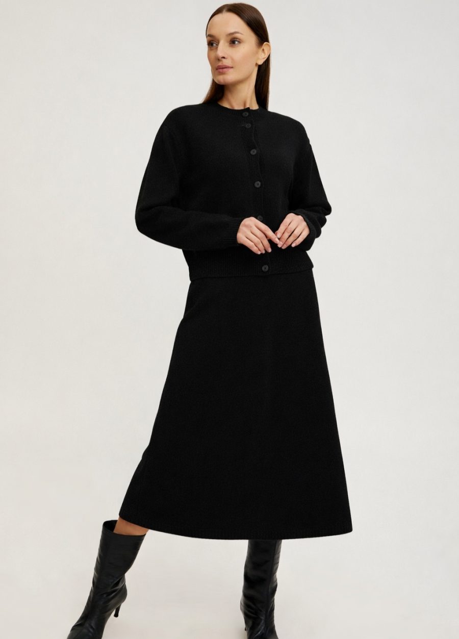 SKIRT BLACK 100% lamb's wool midi 5138-Collections_Fall-Winter_3