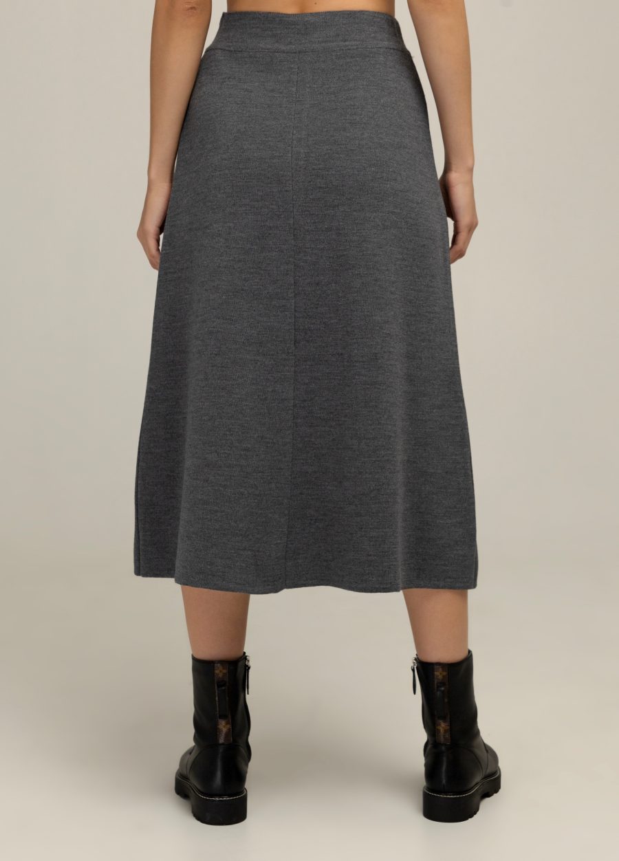 SKIRT GREY with pockets A-line 3064-Collections_Fall-Winter_2