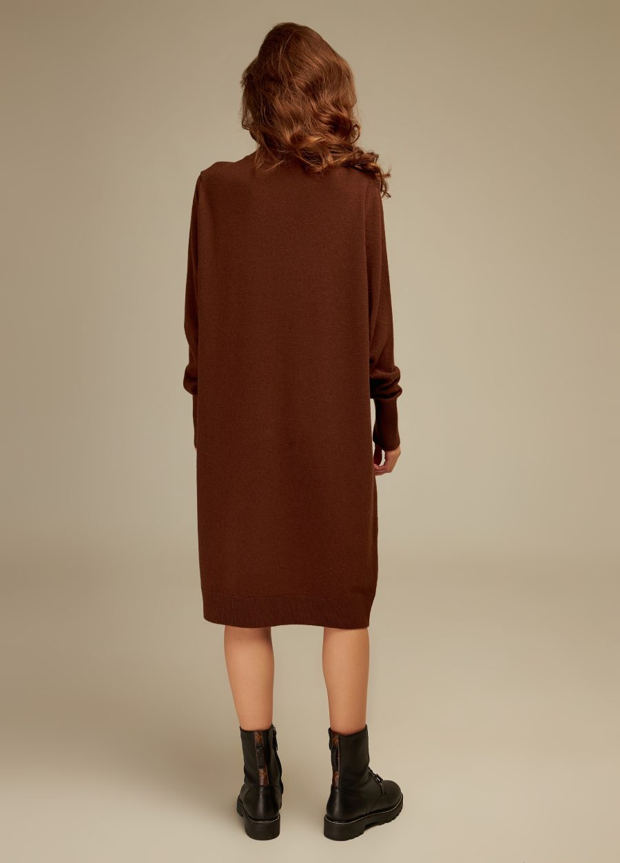 DRESS CHOCOLATE warm winter lamb's wool 4134-Collections_Dresses_3