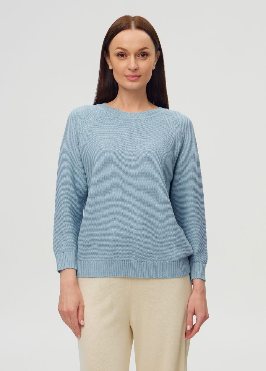 JUMPER BLUE semi-cotton 3009-Collections_Ready to Wear_1