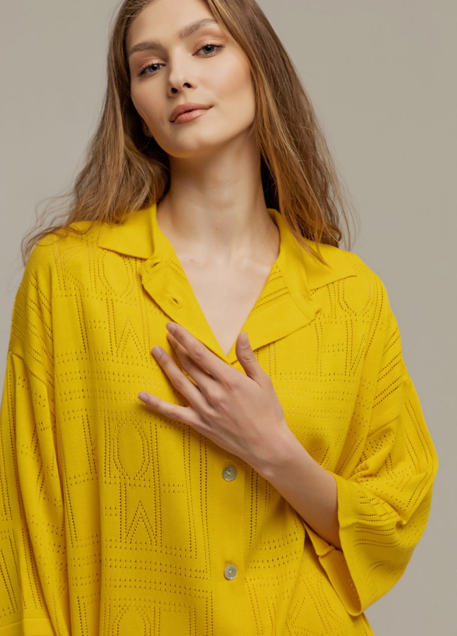 JACKET YELLOW shirt with buttons 3014-Collections_Jackets & Cardigans_2