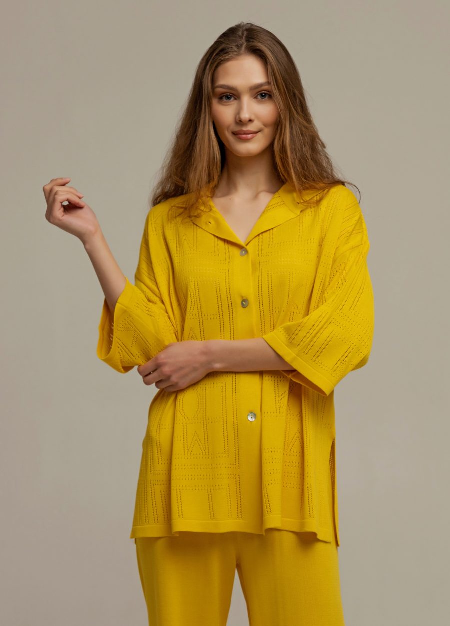 JACKET YELLOW shirt with buttons 3014-Collections_Jackets & Cardigans_1