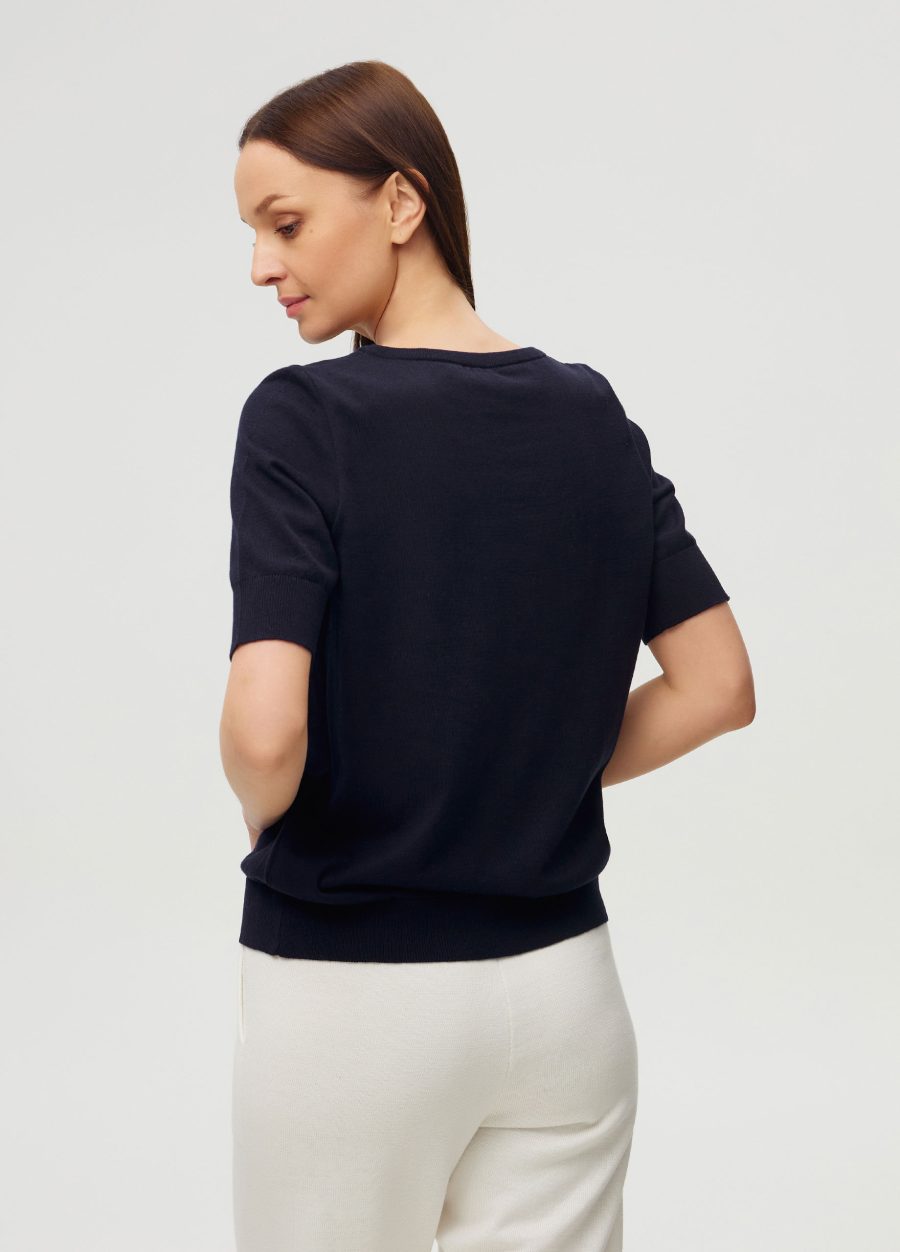 JUMPER BLUE navy made of 100% cotton 3040-Collections_Ready to Wear_3