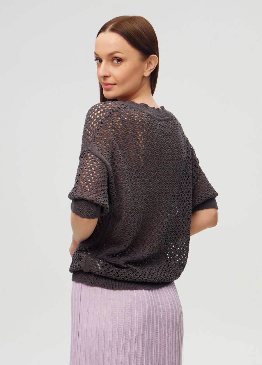 JUMPER GREY with linen 3076-Collections_Ready to Wear_3