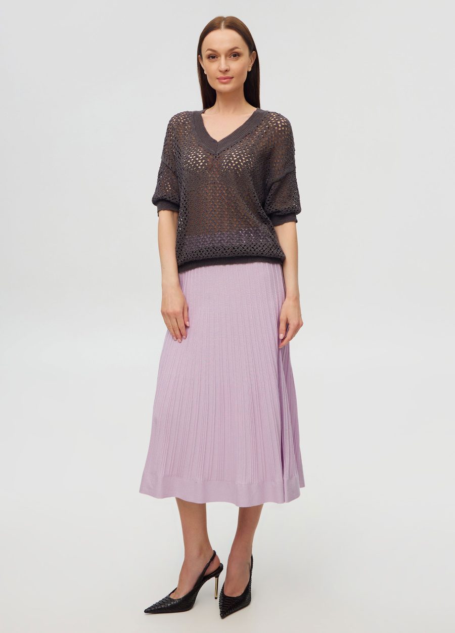 JUMPER GREY with linen 3076-Collections_Ready to Wear_4