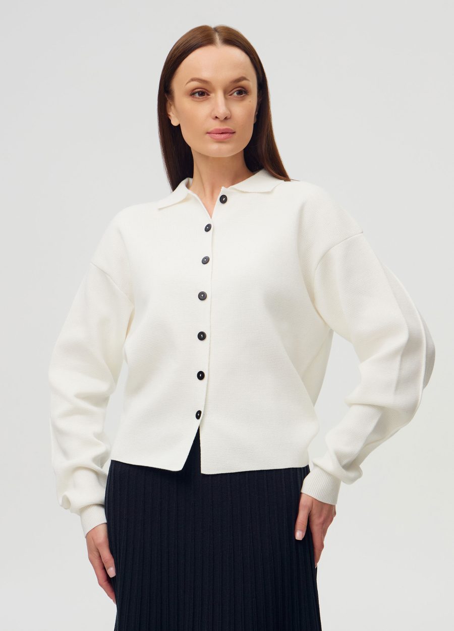 JACKET WHITE with buttons 6016-Collections_Jackets & Cardigans_4