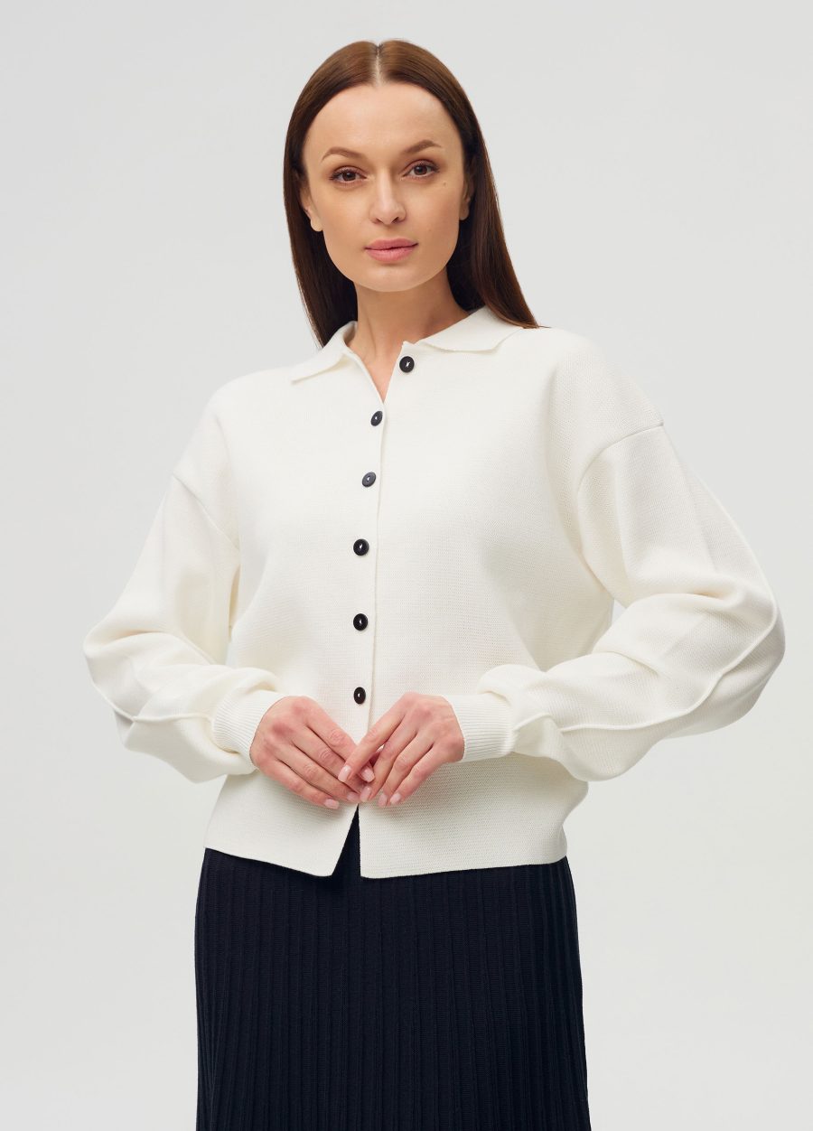 JACKET WHITE with buttons 6016-Collections_Jackets & Cardigans_1