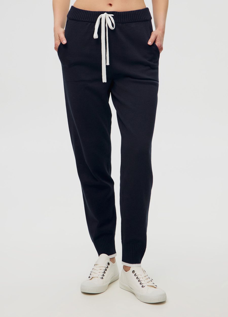 PANTS BLUE made of semi-cotton 5034-Collections_Ready to Wear_1