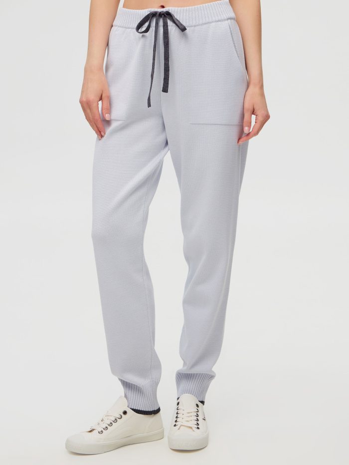 PANTS BLUE made of semi-cotton 5034