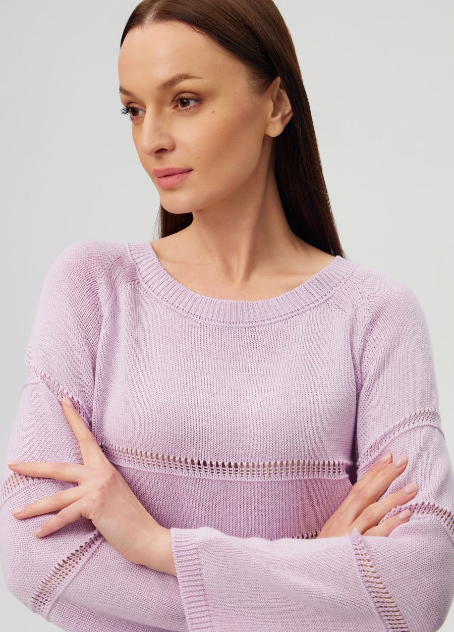 JUMPER PURPLE with perforated inserts 5051-Collections_Ready to Wear_2