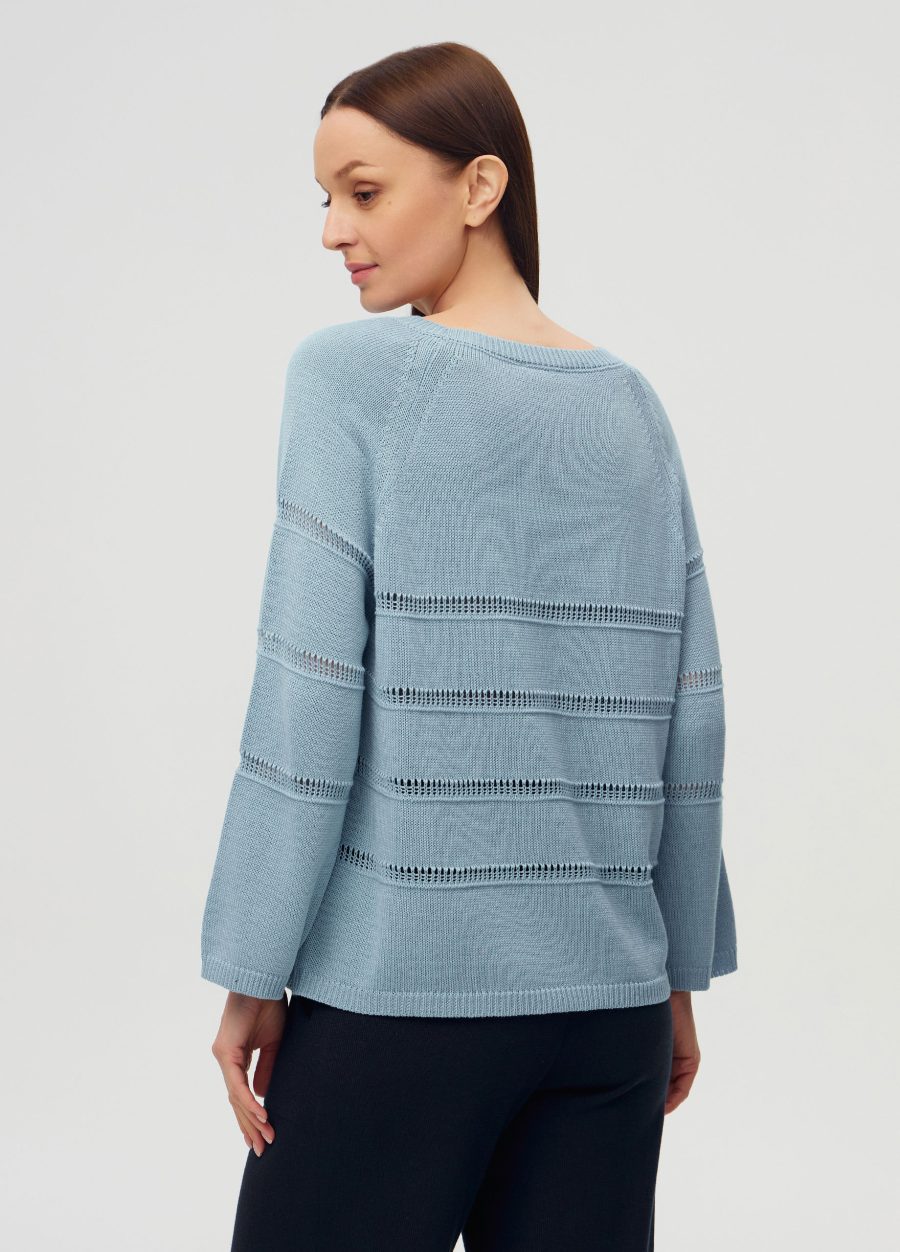 JUMPER BLUE with perforated inserts 5051-Collections_Ready to Wear_3