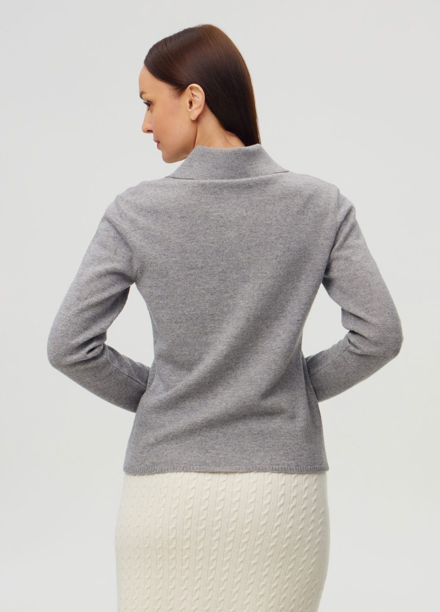 JUMPER GREY polo shirt merino wool and cashmere 5116-Collections_Fall-Winter_3