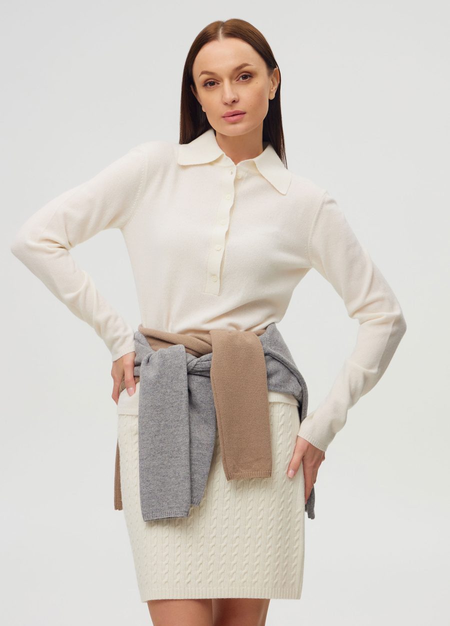 JUMPER MILK polo with cashmere 5116-Collections_Fall-Winter_4