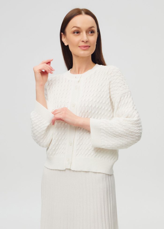 JACKET WHITE button-down semi-cotton 6001