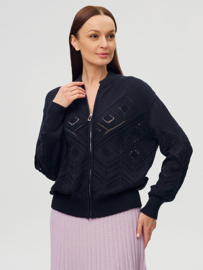 JACKET BLUE semi-cotton 6007