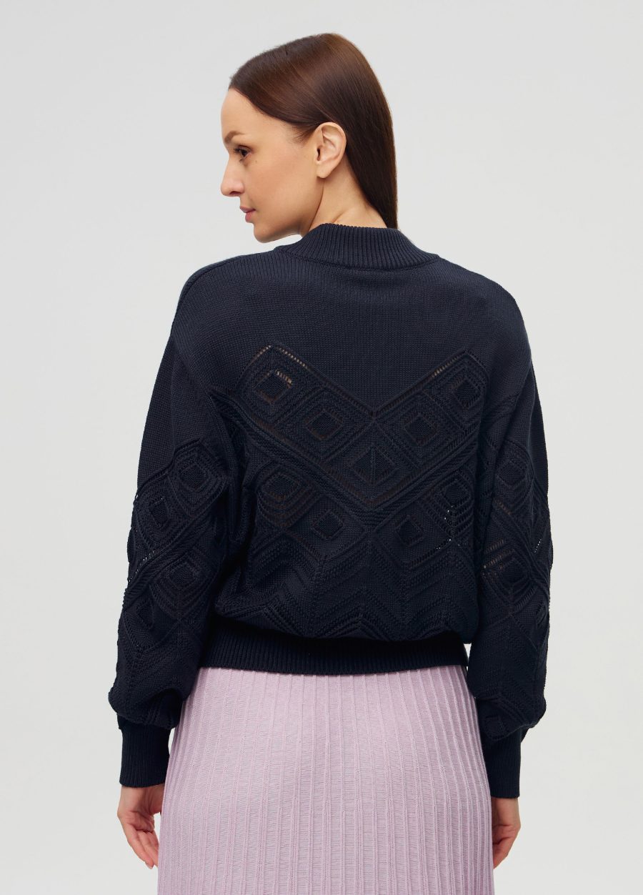JACKET BLUE semi-cotton 6007-Collections_Jackets & Cardigans_3