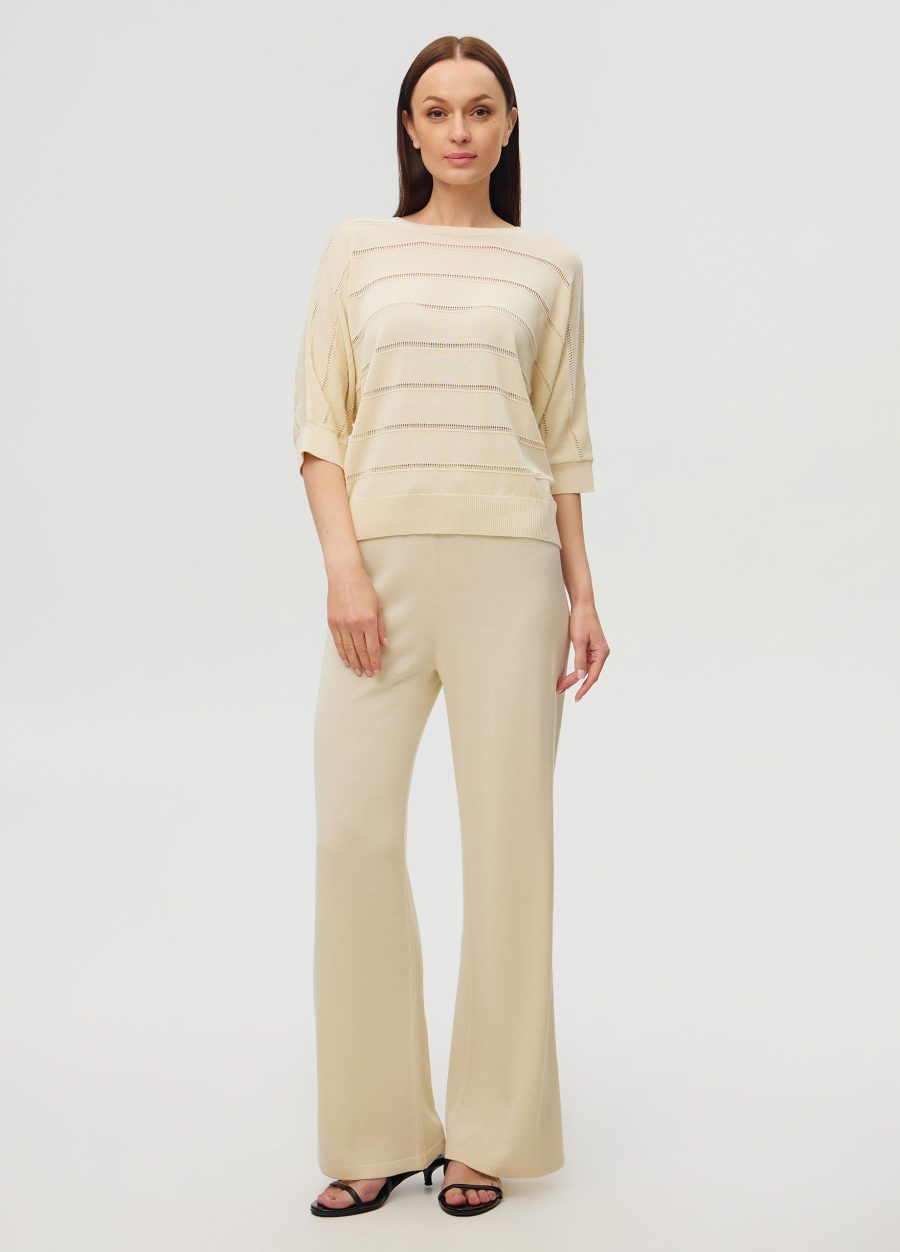JUMPER CREAM with V-neck on the back 6012-Collections_Ready to Wear_4