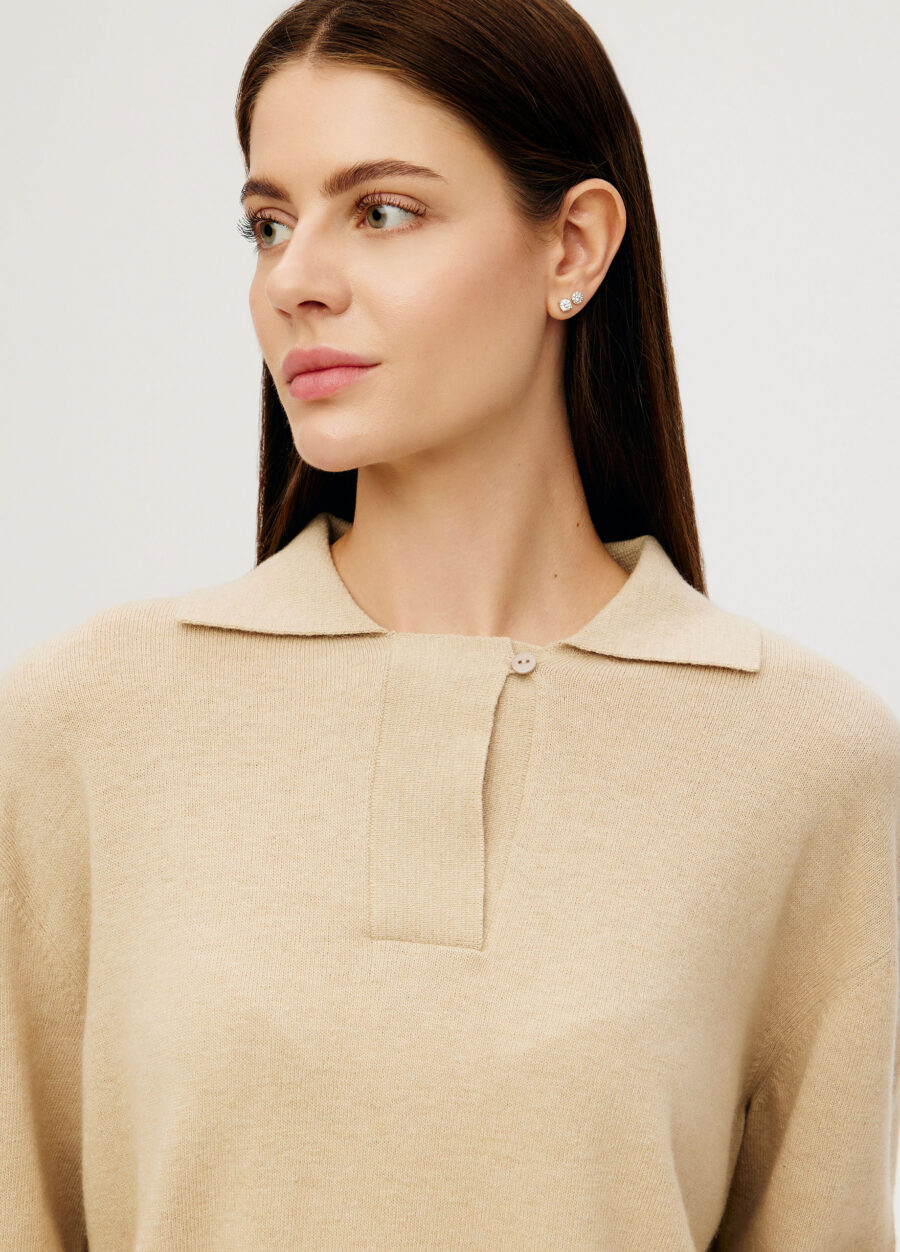 JUMPER BEIGE polo lambswool polo 4089-Collections_Fall-Winter_2