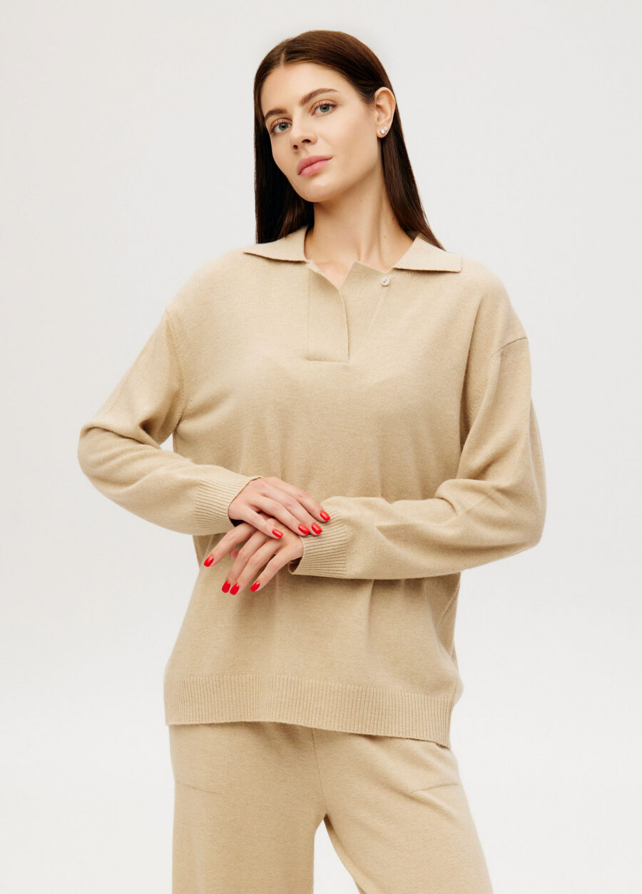 JUMPER BEIGE polo lambswool polo 4089-Collections_Fall-Winter_1