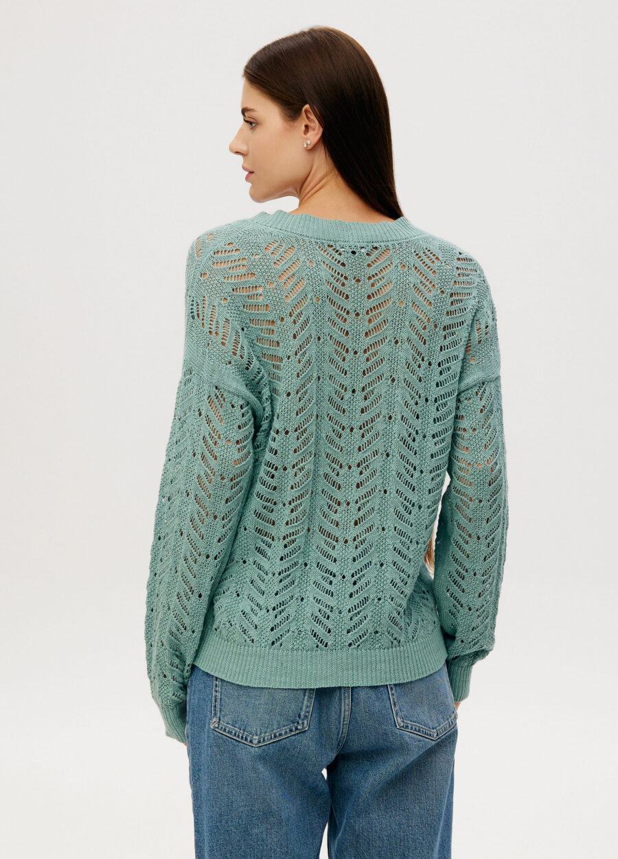 CARDIGAN EUCALIPTUS made of linen and cotton, summer with buttons 5059-Collections_Jackets & Cardigans_3