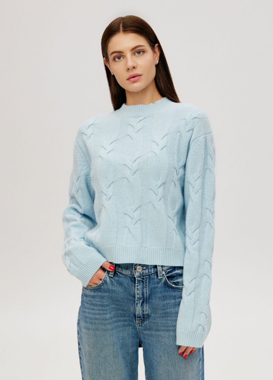 JUMPER BLUE women's lambswool cable knit 5121-Collections_Fall-Winter_4