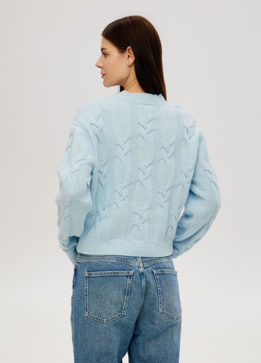 JUMPER BLUE women's lambswool cable knit 5121-Collections_Fall-Winter_3