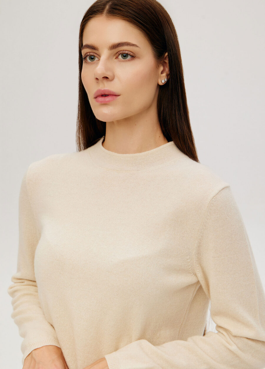 JUMPER CREAM longsleeve with cashmere 5129-Collections_Essentials_2