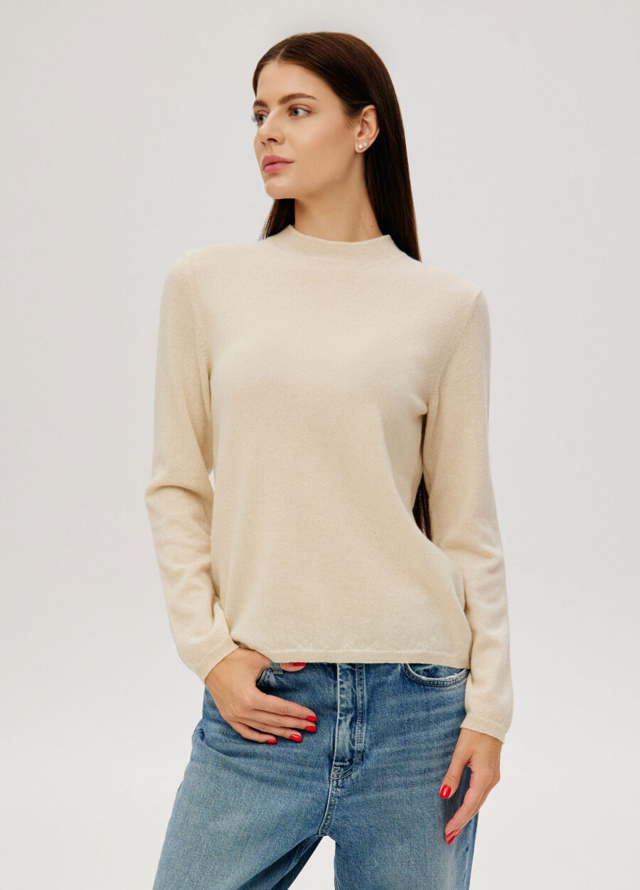 JUMPER CREAM longsleeve with cashmere 5129-Collections_Essentials_1