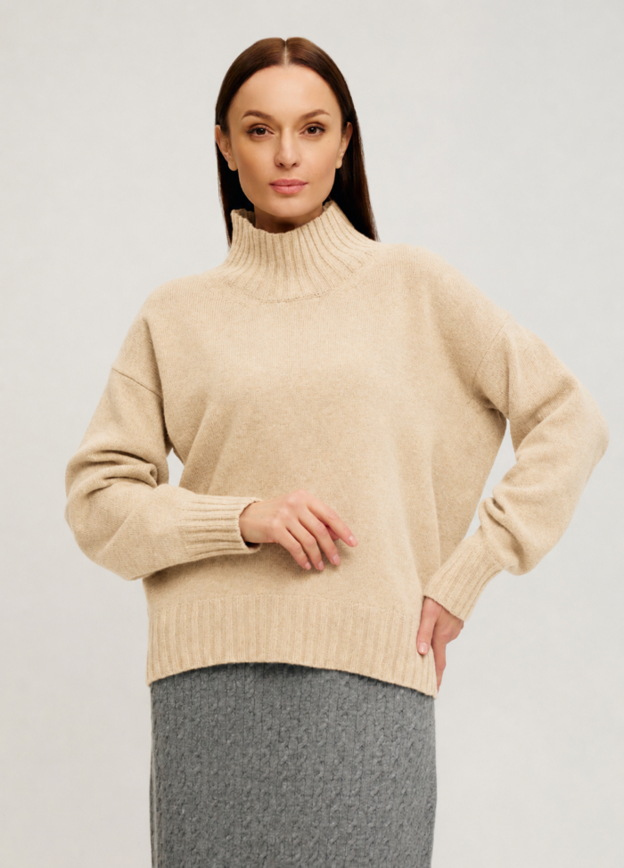JUMPER BEIGE lamb's wool 5135