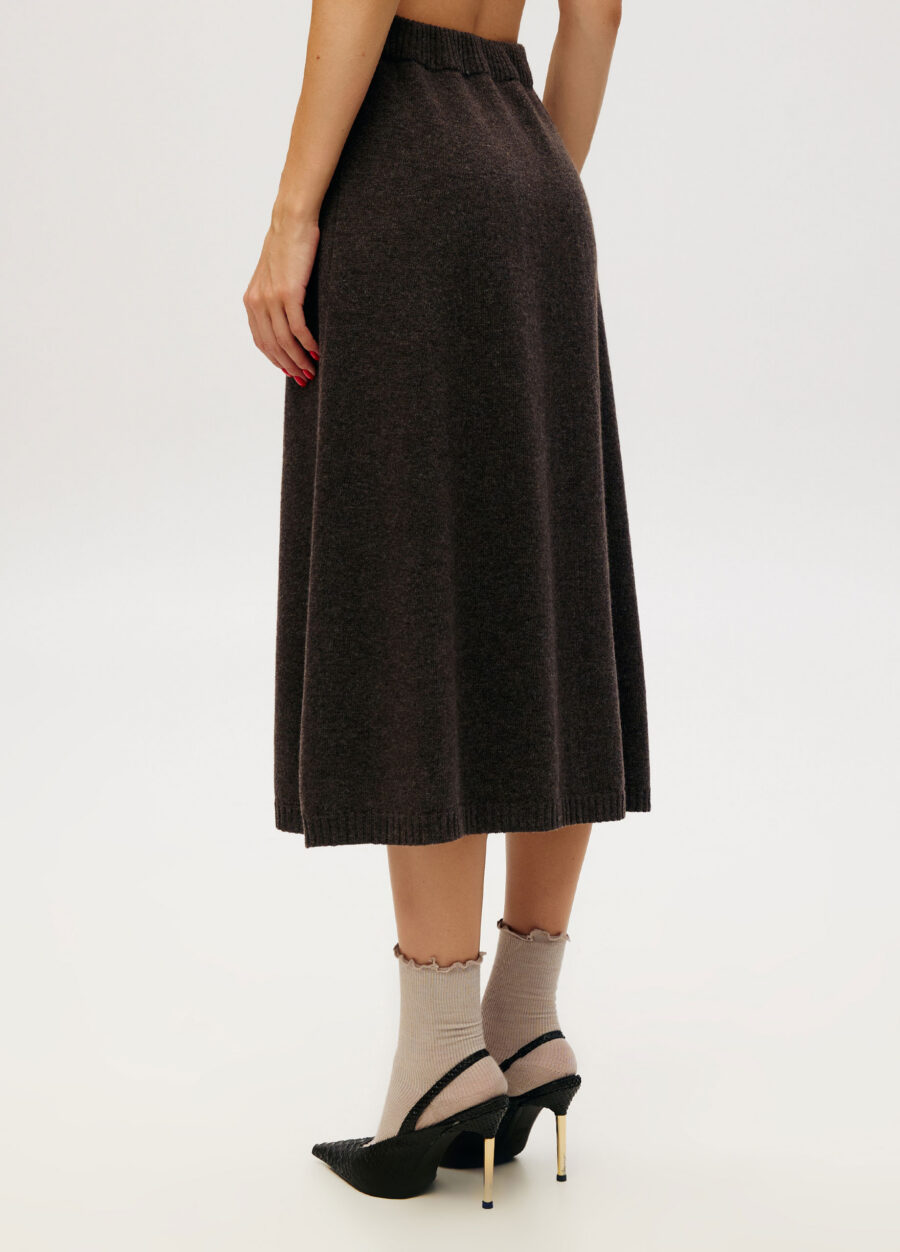 SKIRT BROWN 100% lambswool midi 5138-Collections_Fall-Winter_3