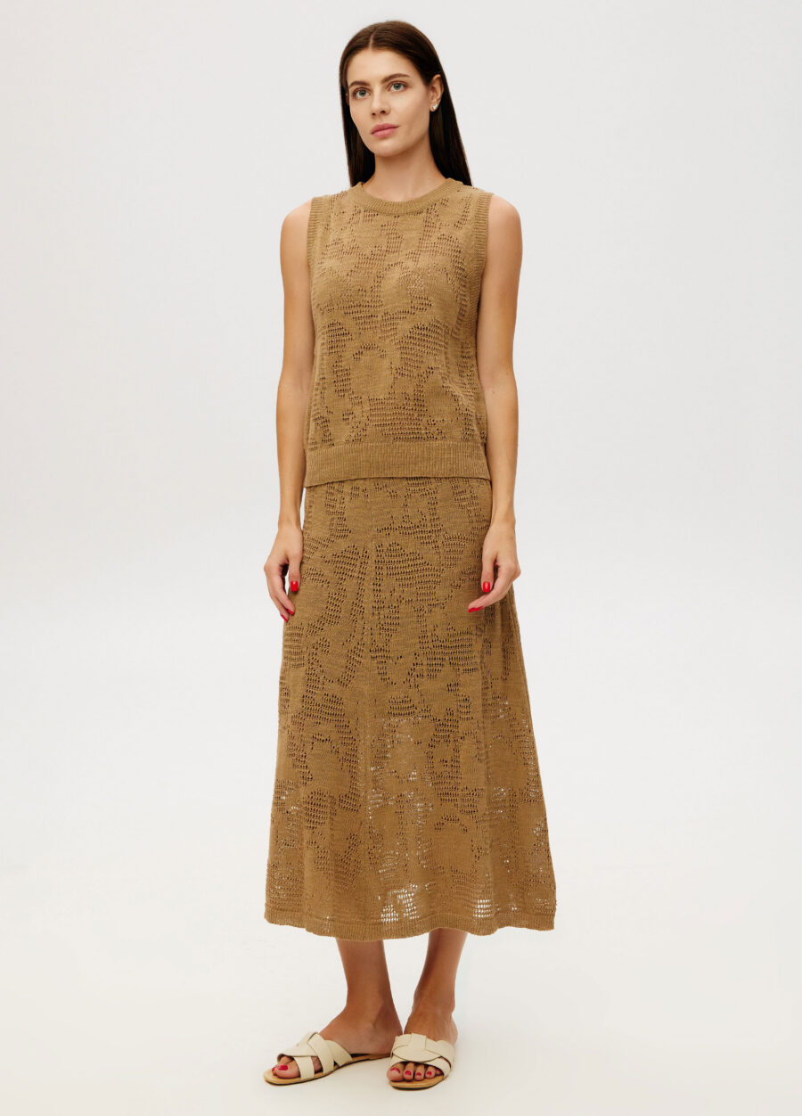 TOP BROWN linen tank 6019-Collections_Ready to Wear_4