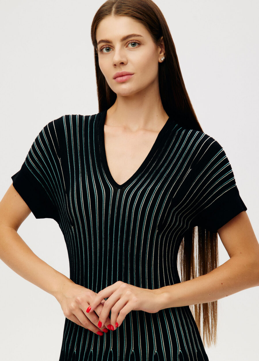 DRESS BLACK  short sleeve 6020-Collections_Dresses_3