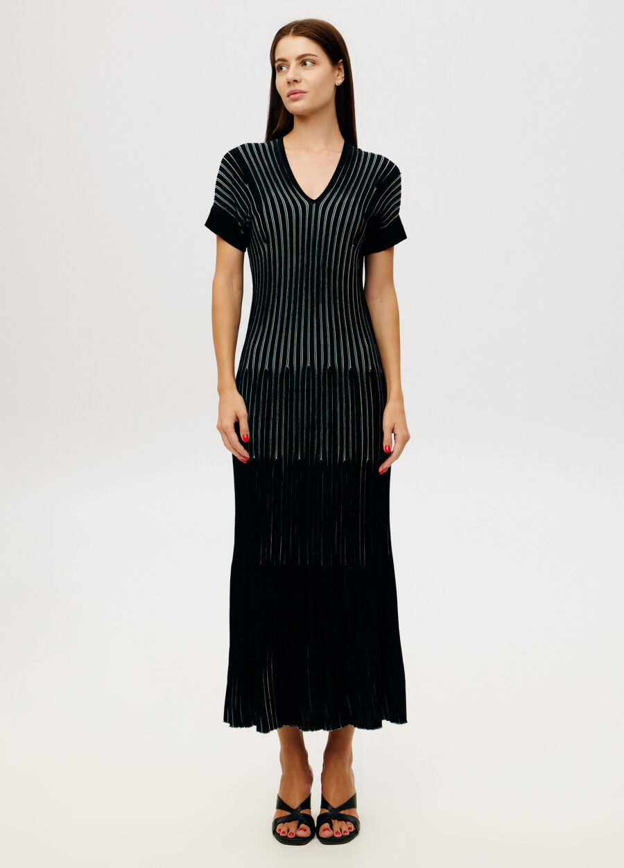 DRESS BLACK  short sleeve 6020-Collections_Dresses_1