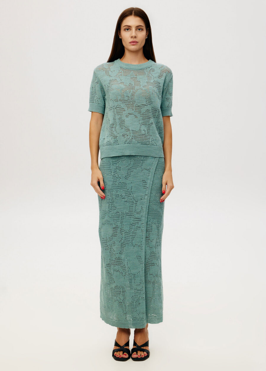 JUMPER EUCALYPTUS openwork with short sleeves 6021-Collections_Ready to Wear_4