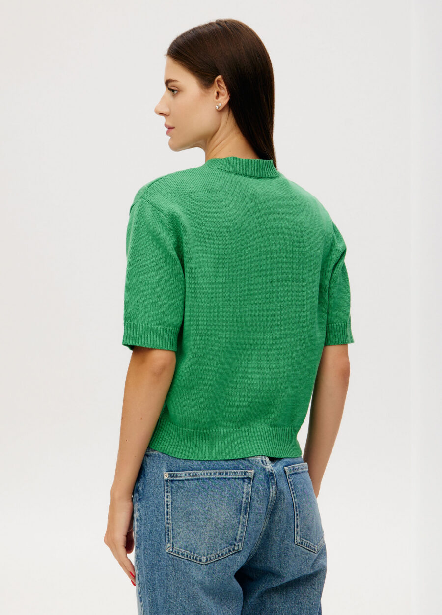 JACKET GREEN buttoned short 6023-Collections_Jackets & Cardigans_3