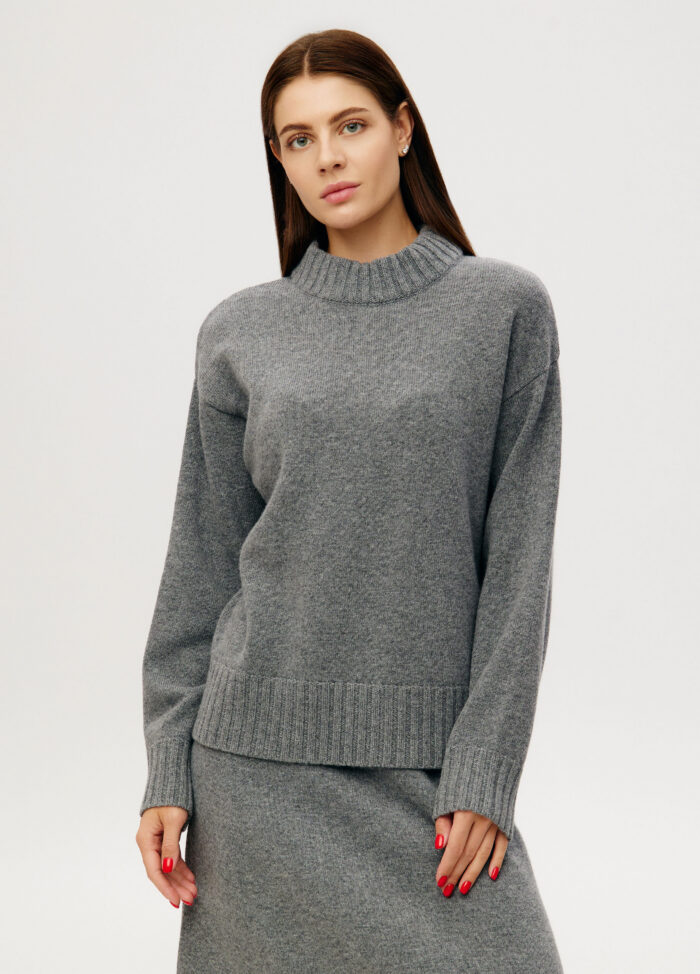 JUMPER GREY lamb's wool 6030