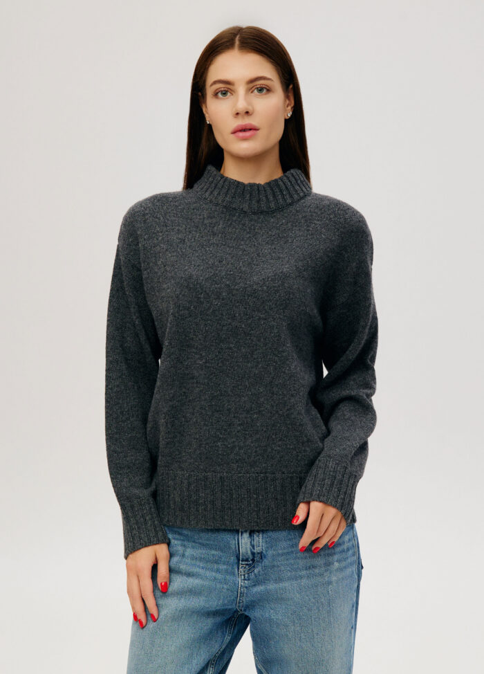 JUMPER ANTHRACITE lamb's wool 6030