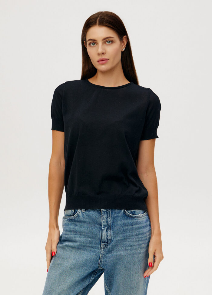 JUMPER BLACK cotton t-shirt 6041