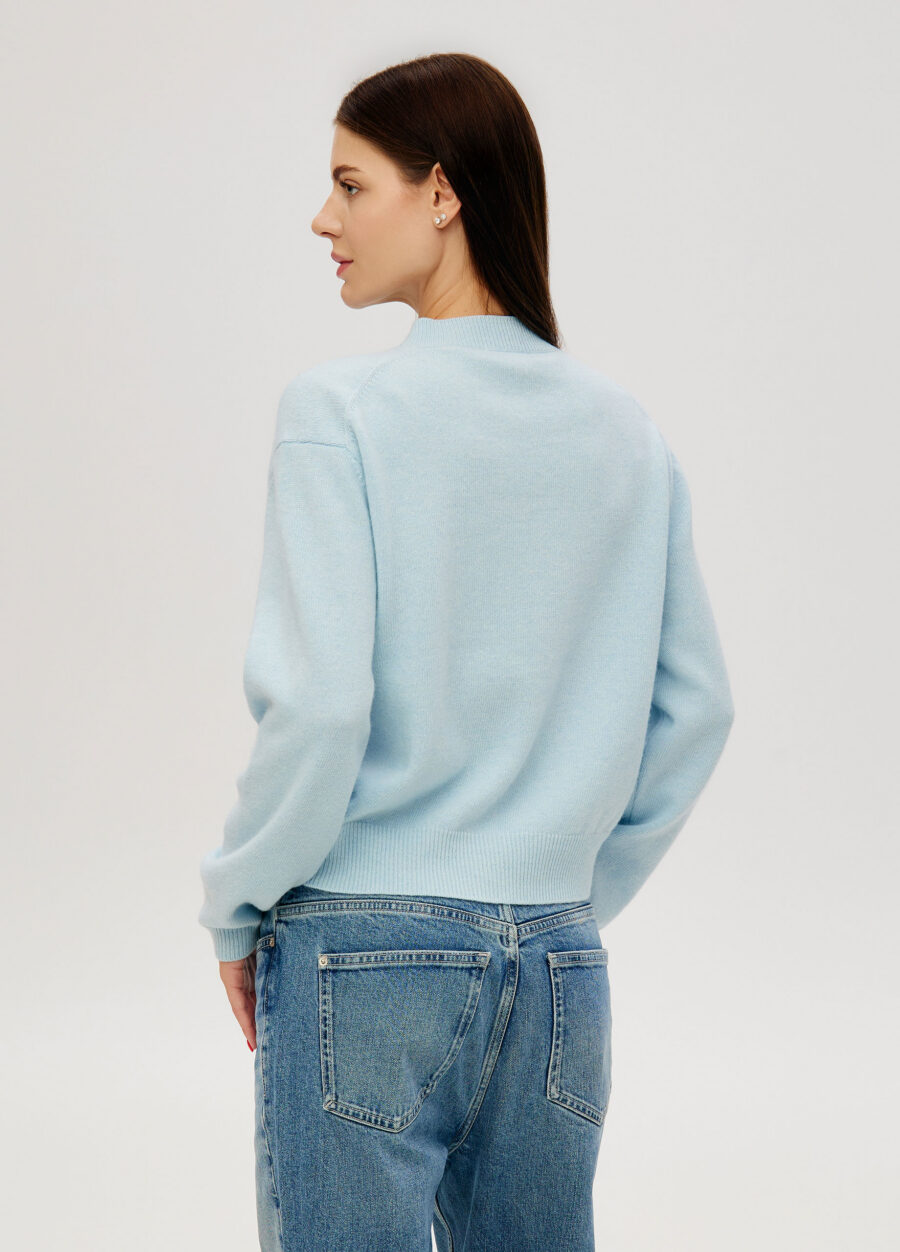 JACKET BLUE lambswool buttoned 6046-Collections_Jackets & Cardigans_3