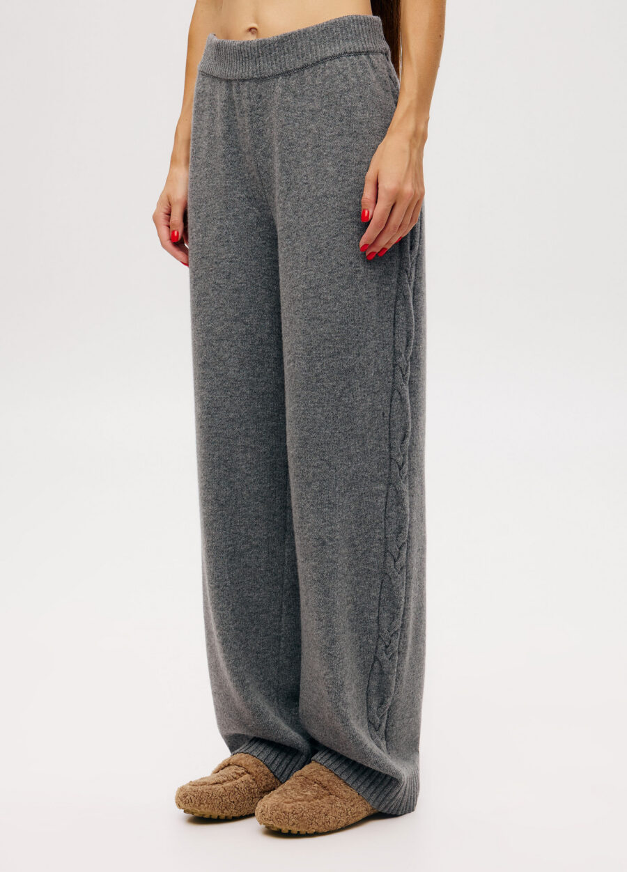 TROUSERS GREY knit ribbed cable 6049-Collections_Fall-Winter_4