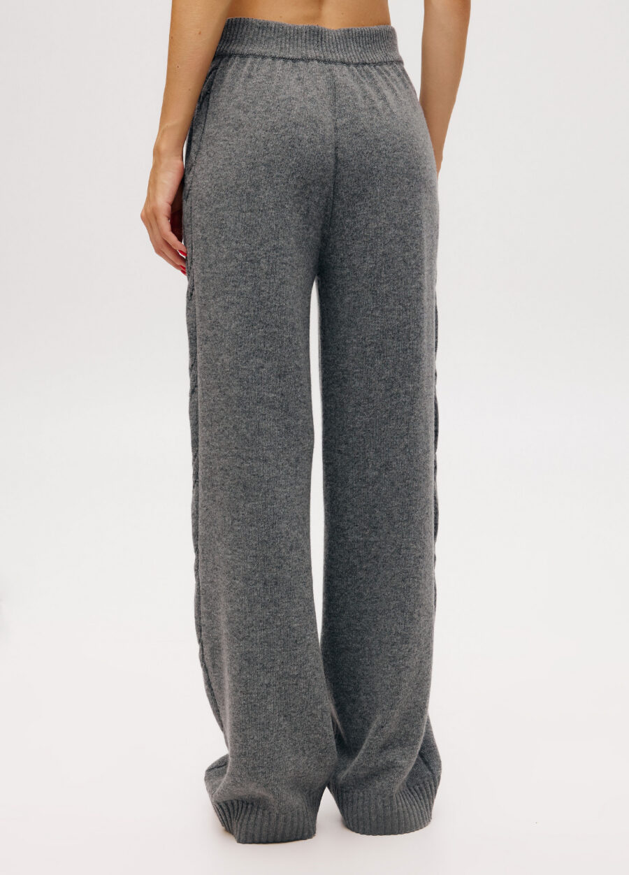TROUSERS GREY knit ribbed cable 6049-Collections_Fall-Winter_3