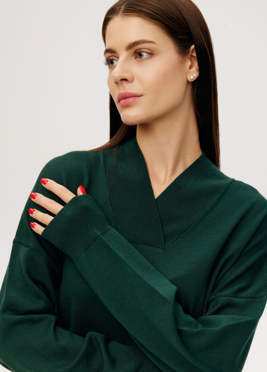 JUMPER GREEN 100% merino wool 6052-Collections_Essentials_2