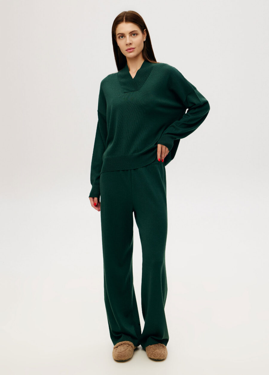 TROUSERS GREEN 100% merino wool 9110-Collections_Fall-Winter_4