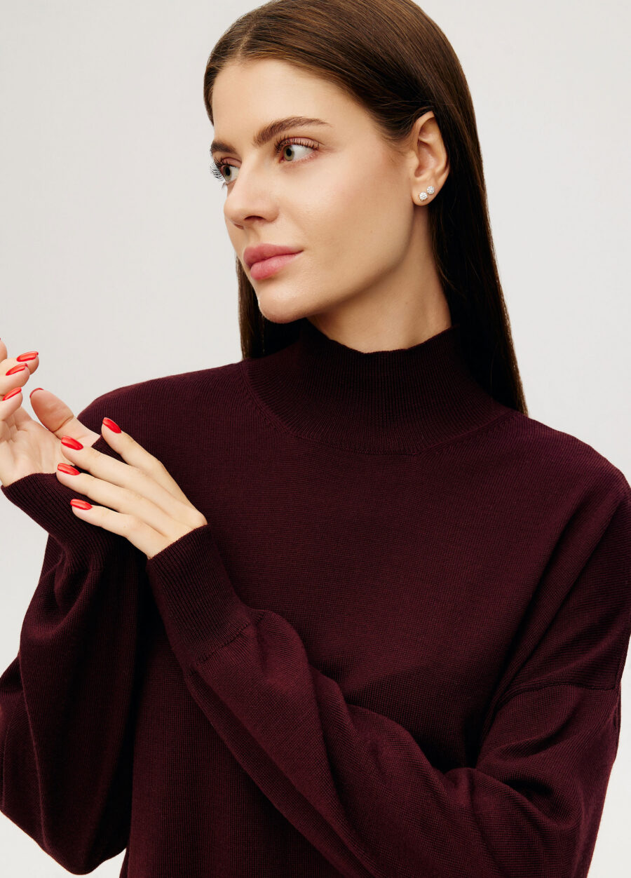JUMPER BURGUNDY 100% merino wool 6053-Collections_Fall-Winter_2