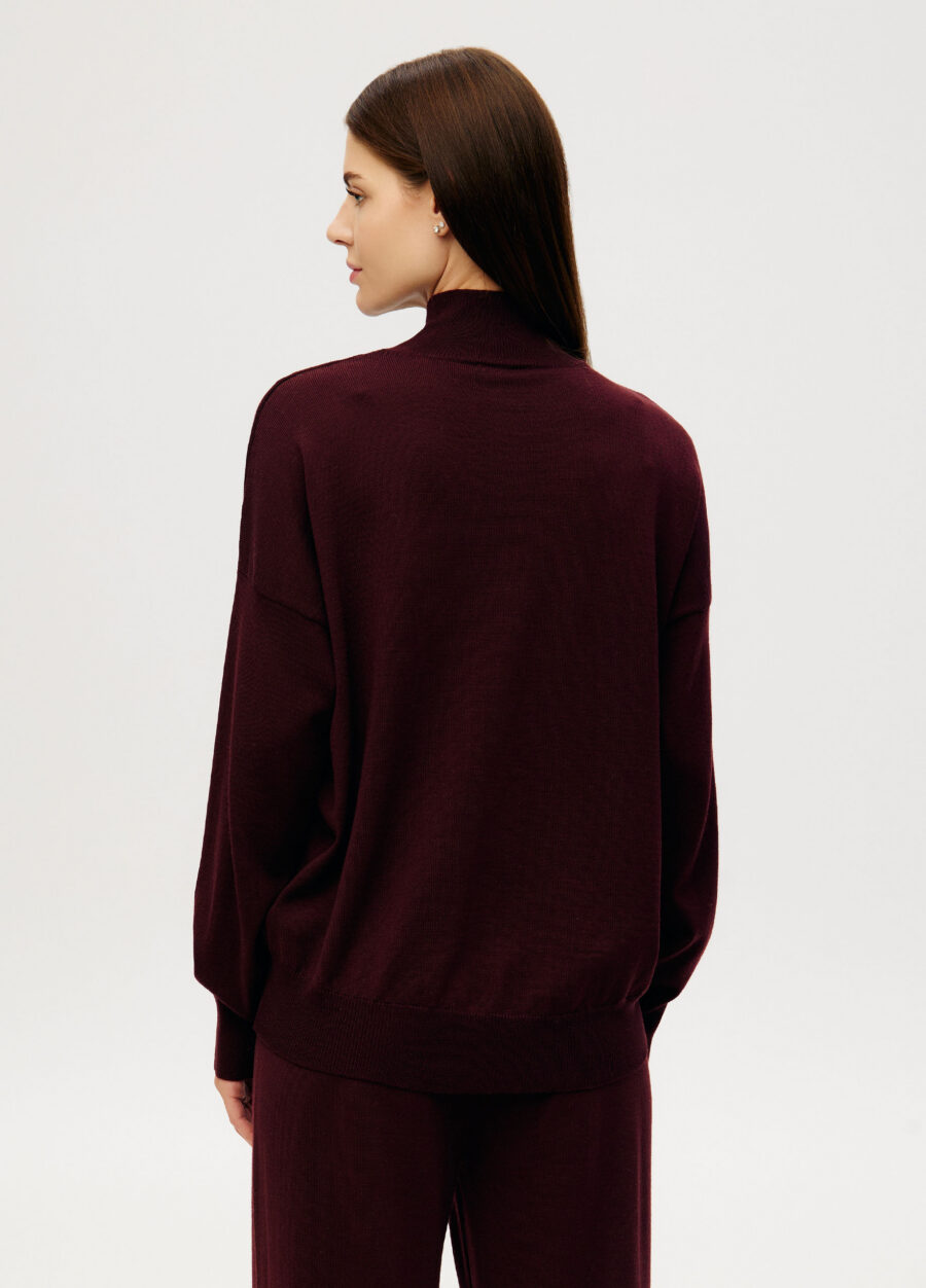 JUMPER BURGUNDY 100% merino wool 6053-Collections_Fall-Winter_4