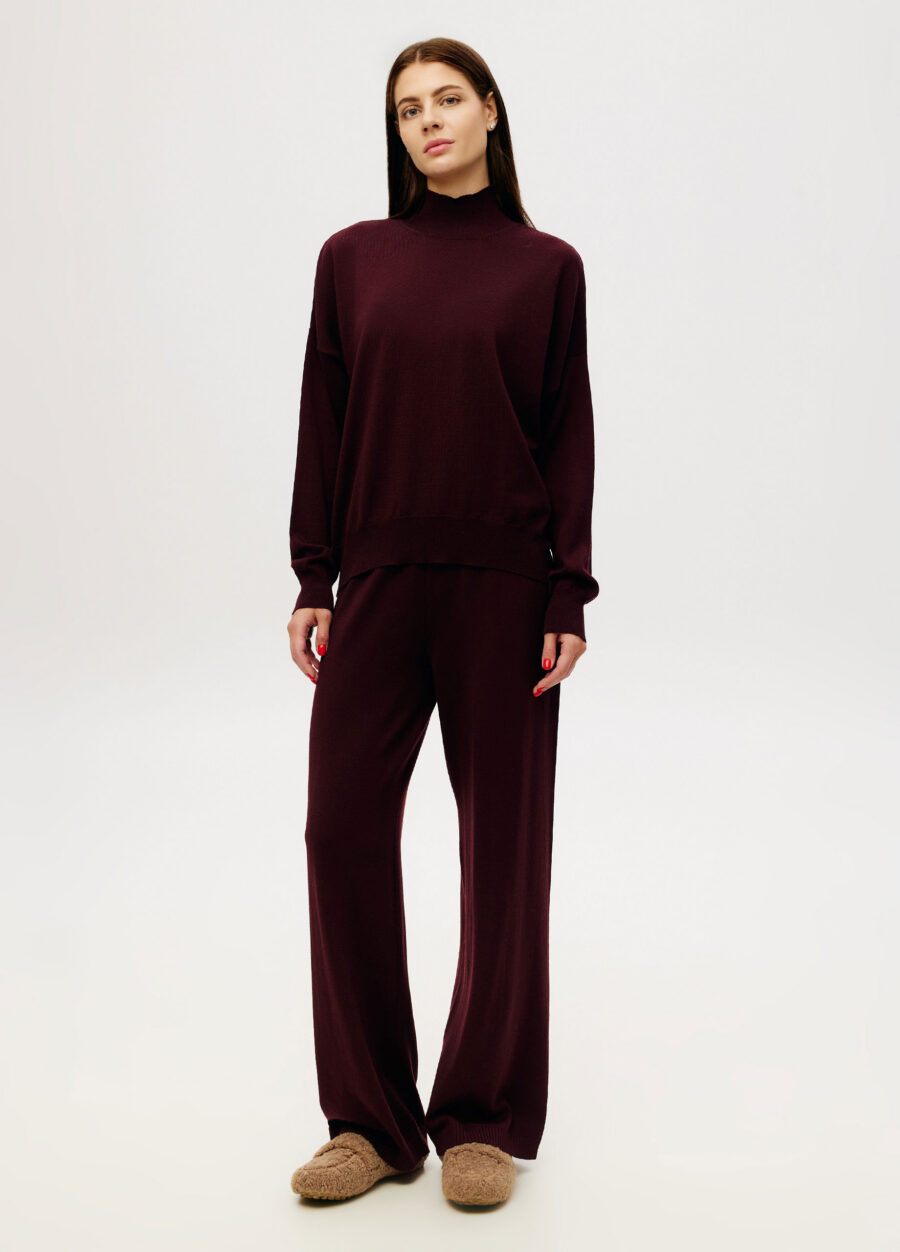 TROUSERS BURGUNDY 100% merino wool 9110-Collections_Fall-Winter_5