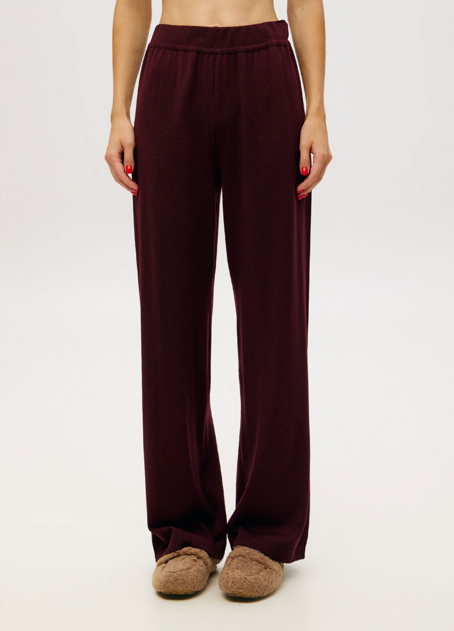 TROUSERS BURGUNDY 100% merino wool 9110-Collections_Fall-Winter_1